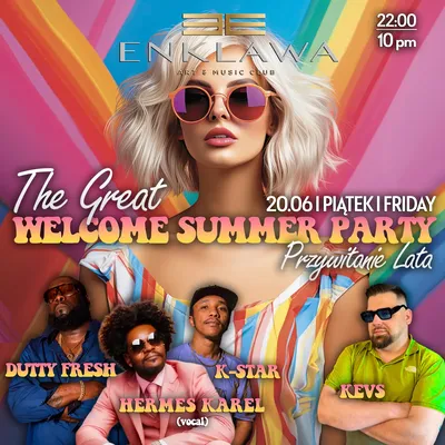 THE GREAT WELCOME SUMMER PARTY | 20.06 PIĄTEK